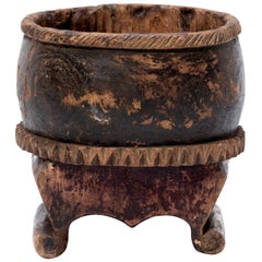 Chinese Wabi Sabi Wooden Incense Burner, c. 1900