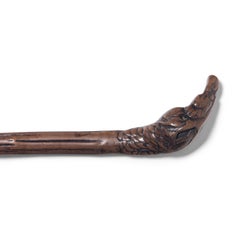 Chinese Walking Stick with Eagle Handle, c. 1850