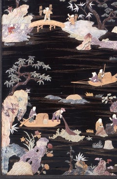 Chinese wall panel - 19th century
