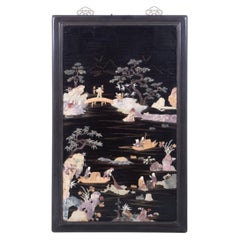 Chinese wall panel - 19th century