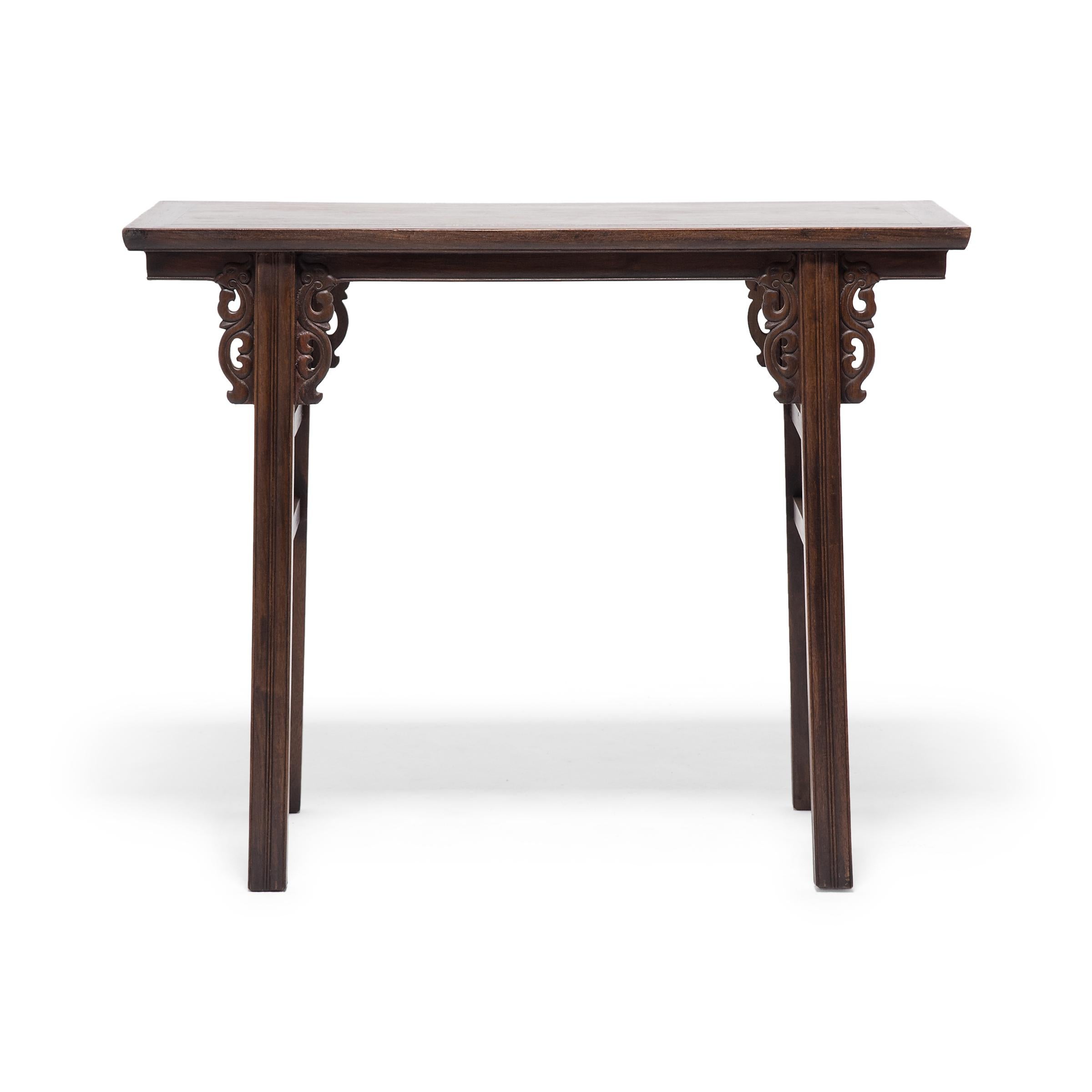 Simple Table Offering Table Chinese Walnut Offering Table, c. 1900 at 1stDibs