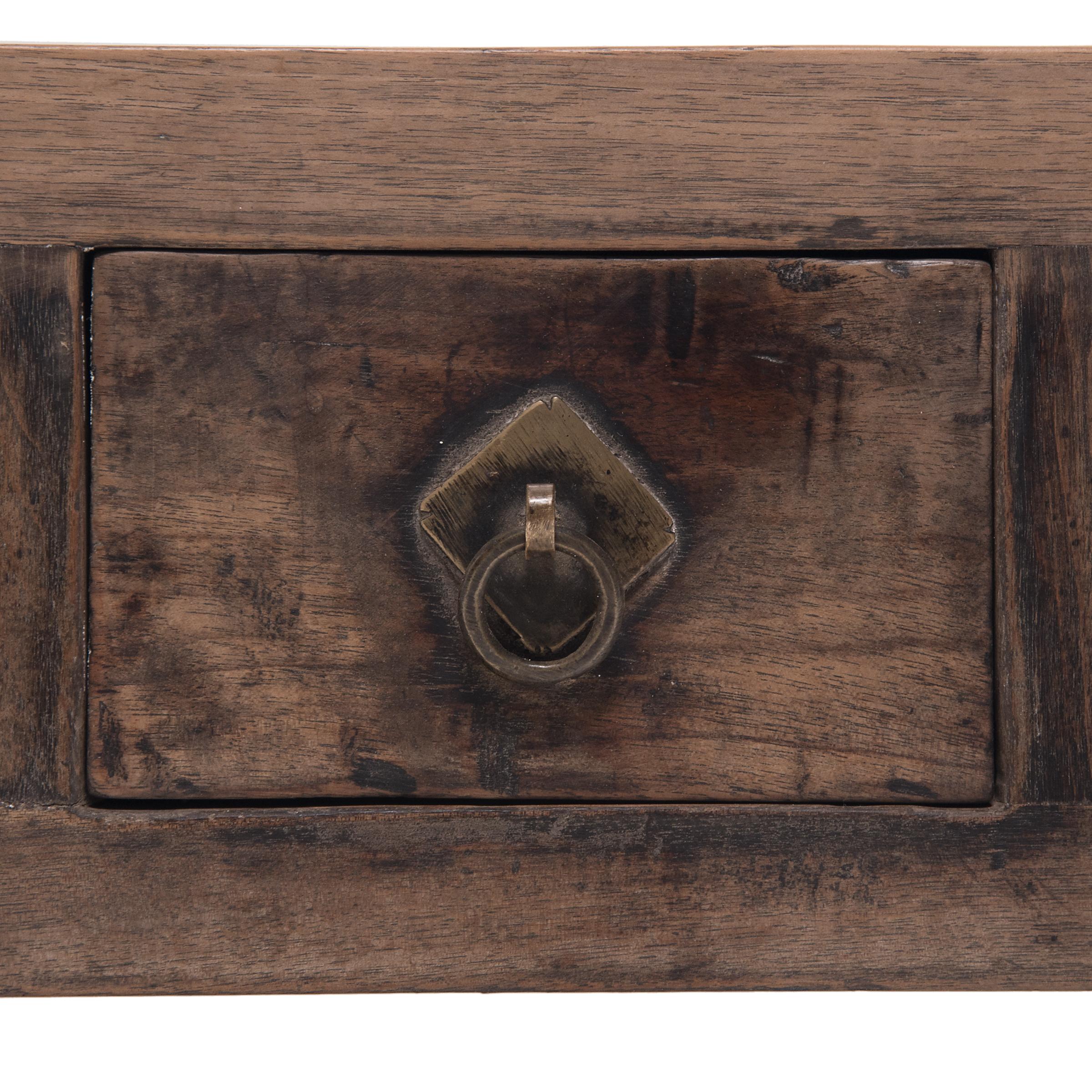 Chinese Walnut Table Altar, circa 1900 2
