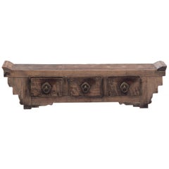 Chinese Walnut Table Altar, circa 1900