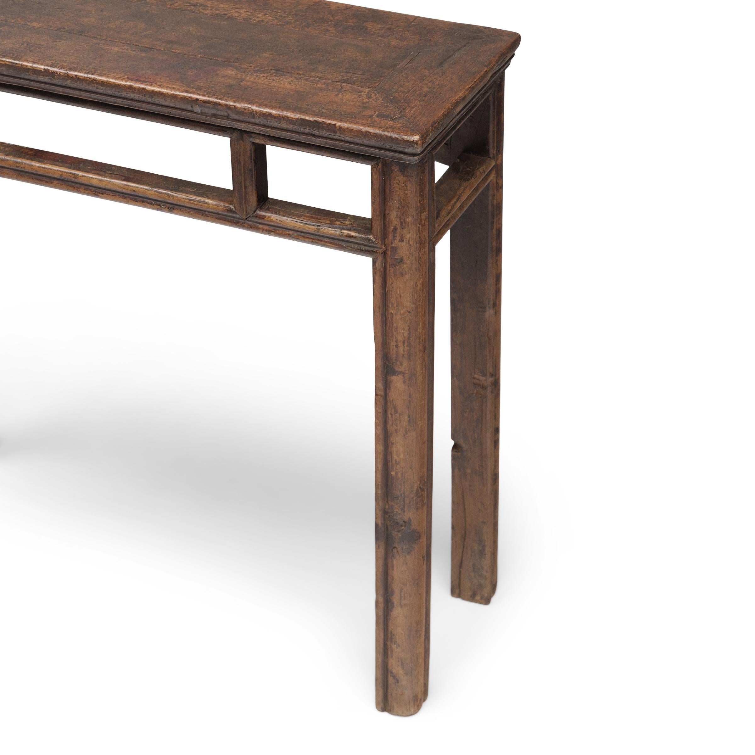 Chinois Demi-table chinoise à plateau en noyer, c. 1850 en vente