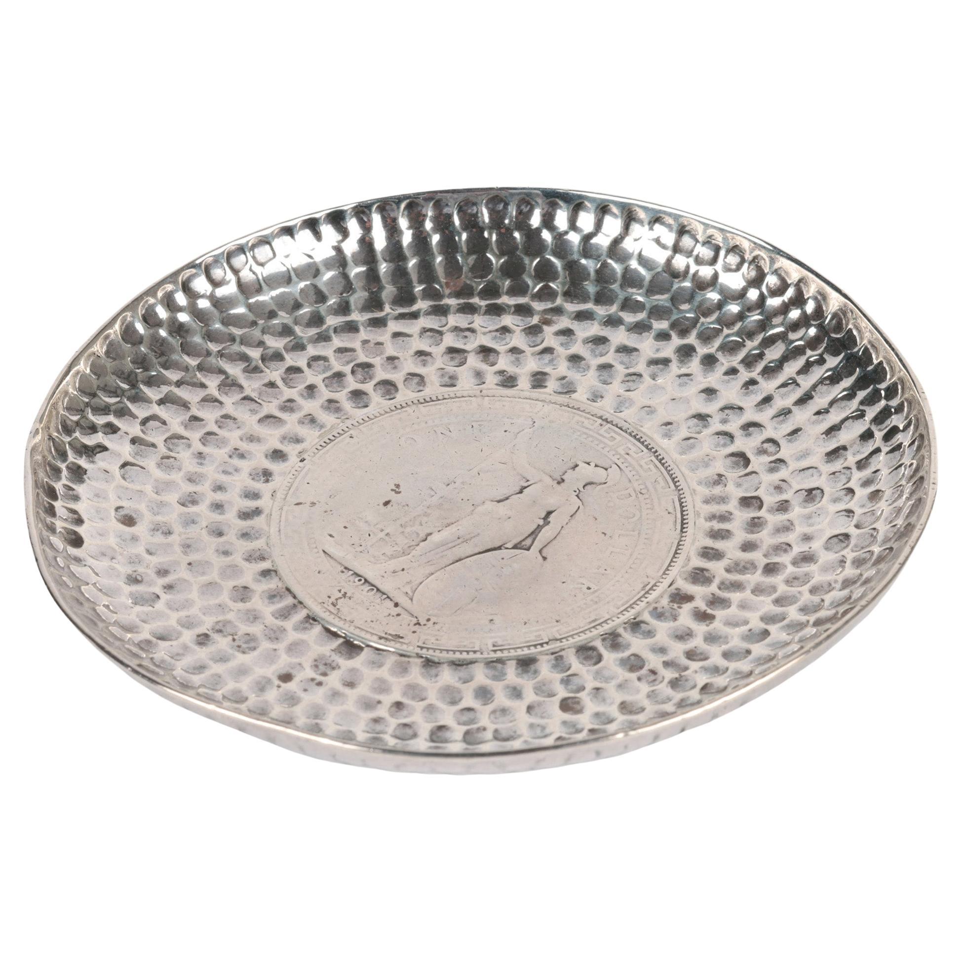 Chinese Wang Hing Hong Kong Silver Dollar Set Pin Dish