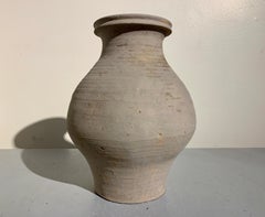 Chinese Warring States or Han Dynasty Gray Pottery Jar, 4th-3rd Century BC