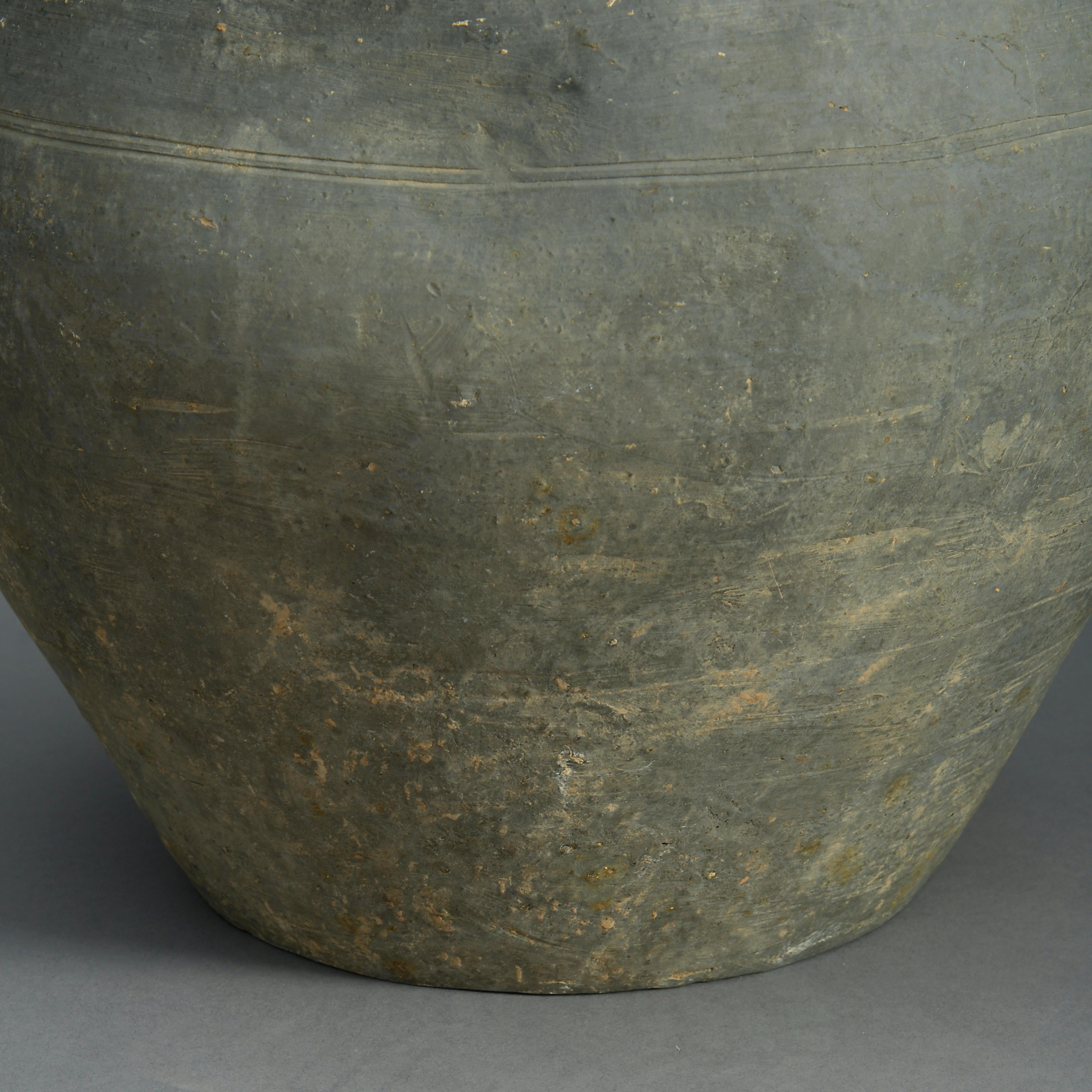 Other Chinese Warring States Period Grey Pottery Jar