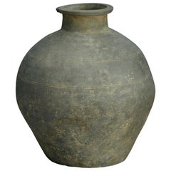 Chinese Warring States Period Grey Pottery Jar