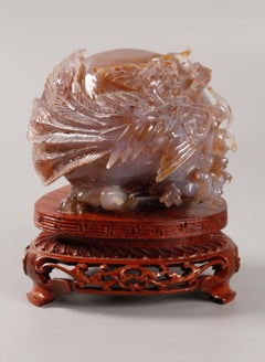 Chinesische Wasserachatschnitzerei