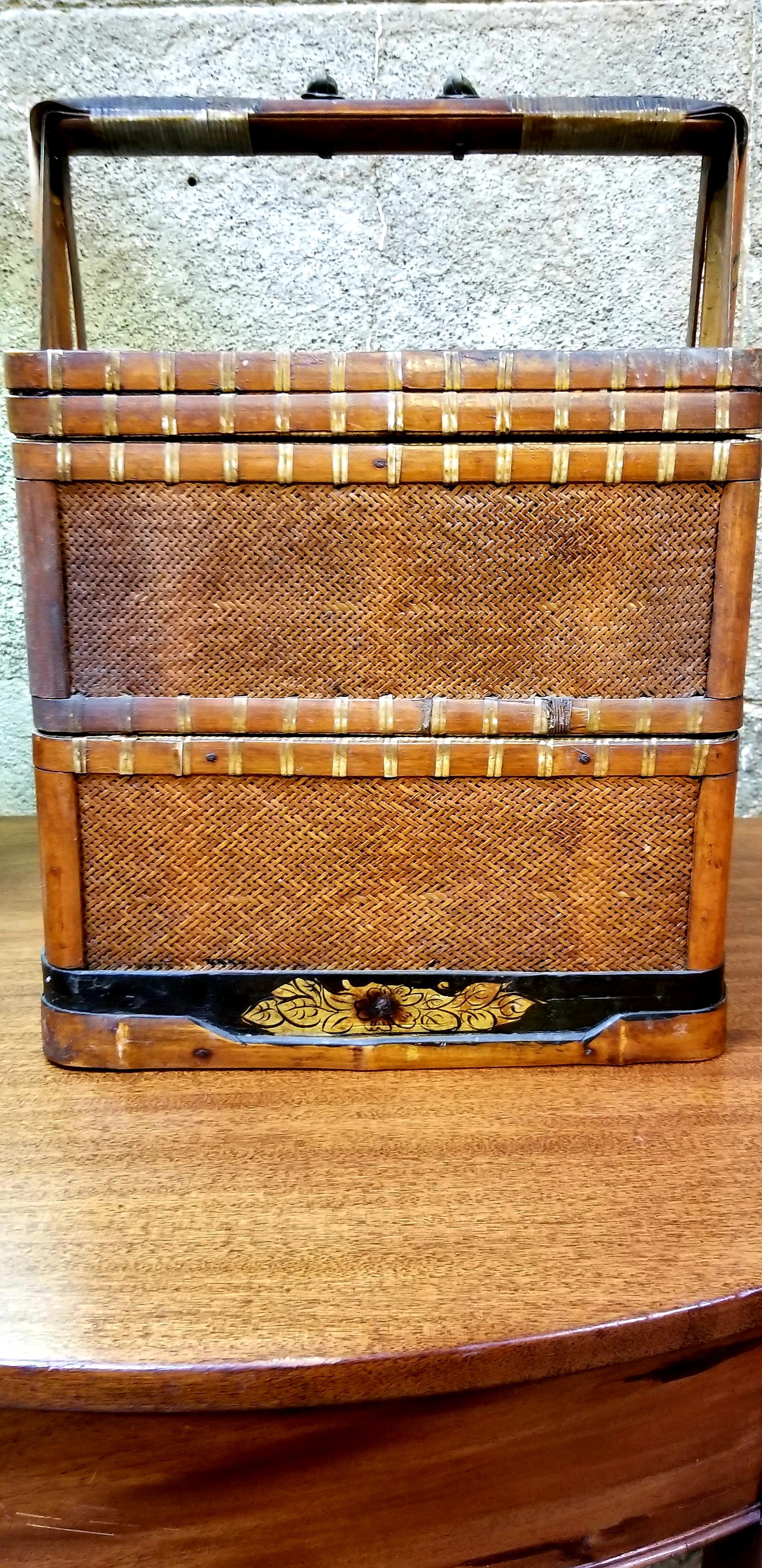 Chinese Wedding Basket 19th Century 1