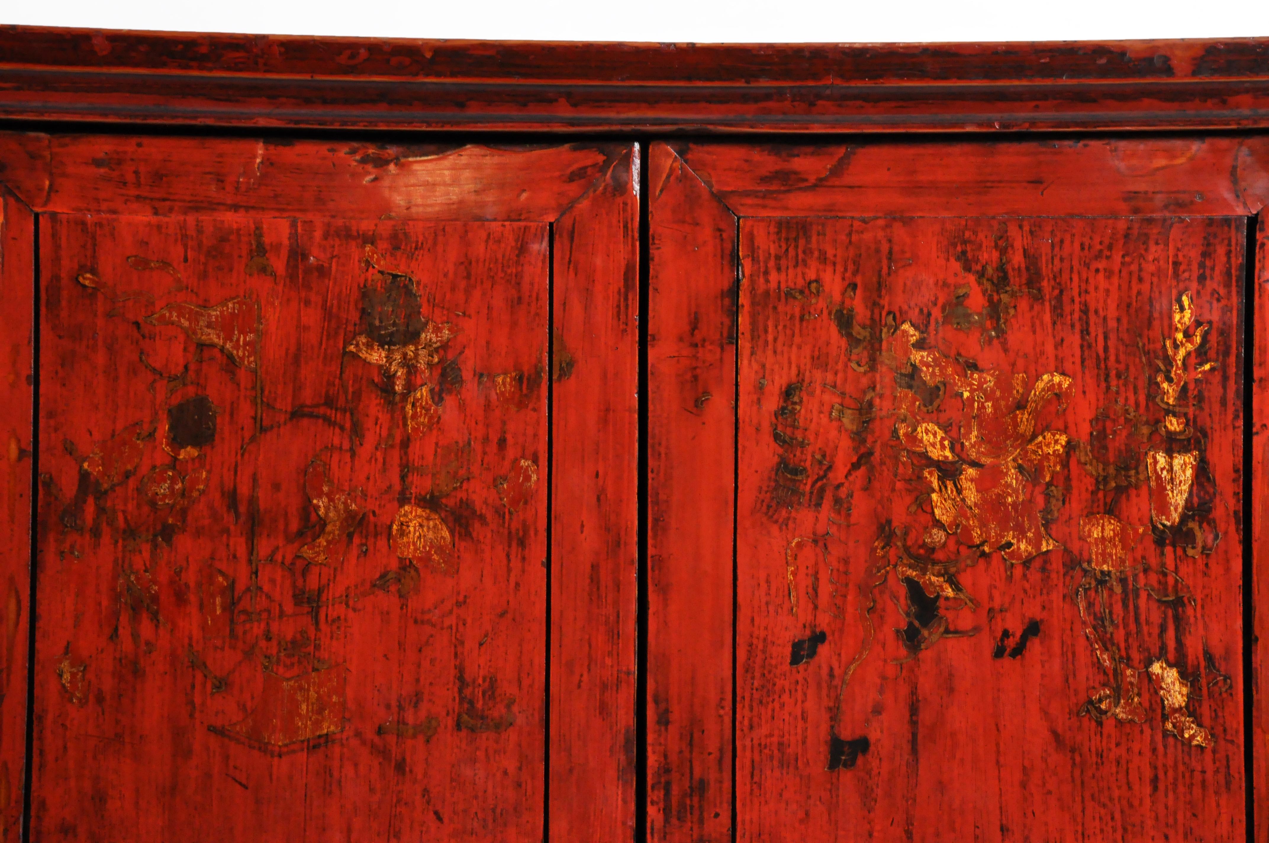 Chinese Wedding Cabinet with Square Lockplate 1