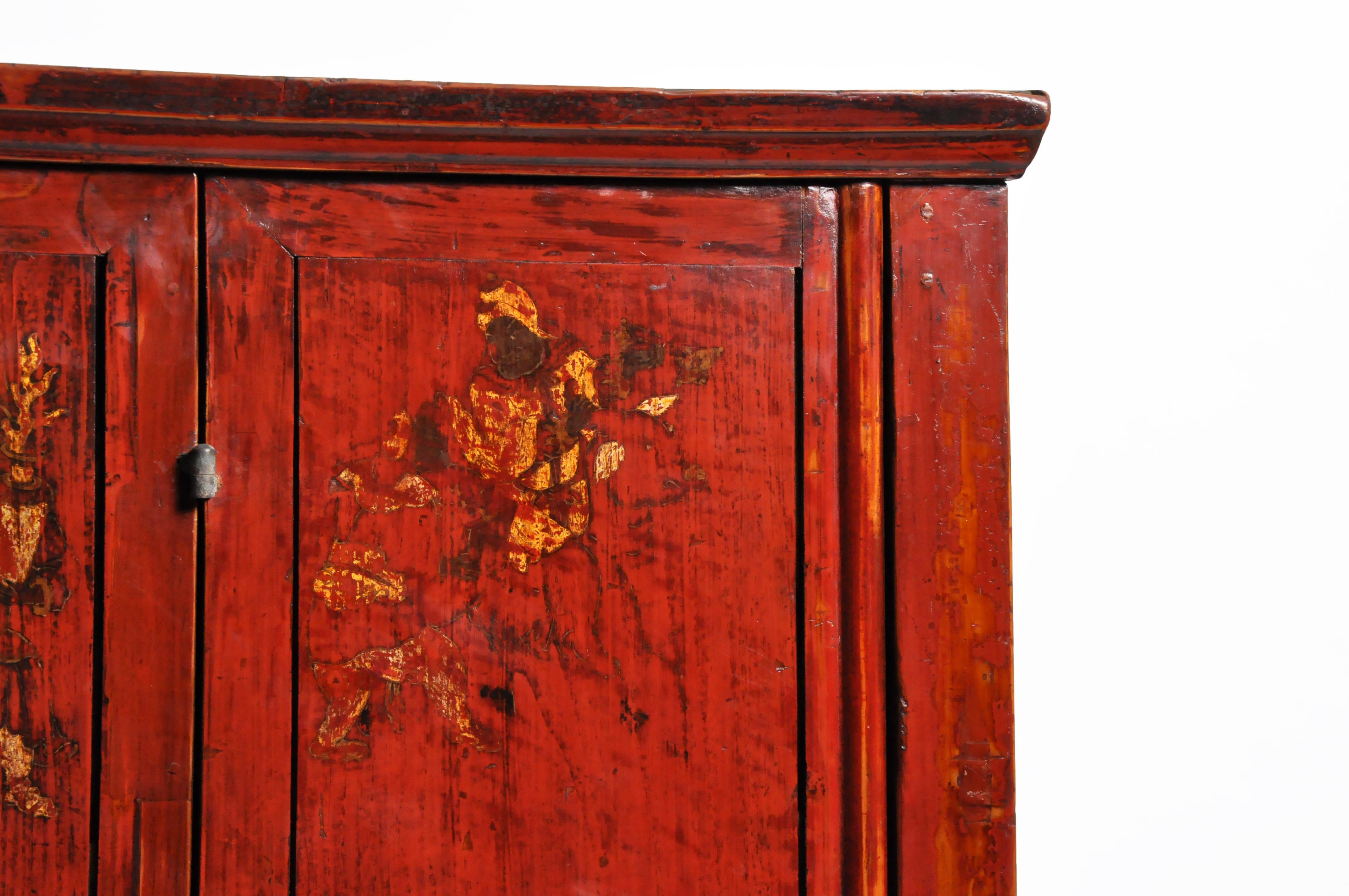 Chinese Wedding Cabinet with Square Lockplate 2