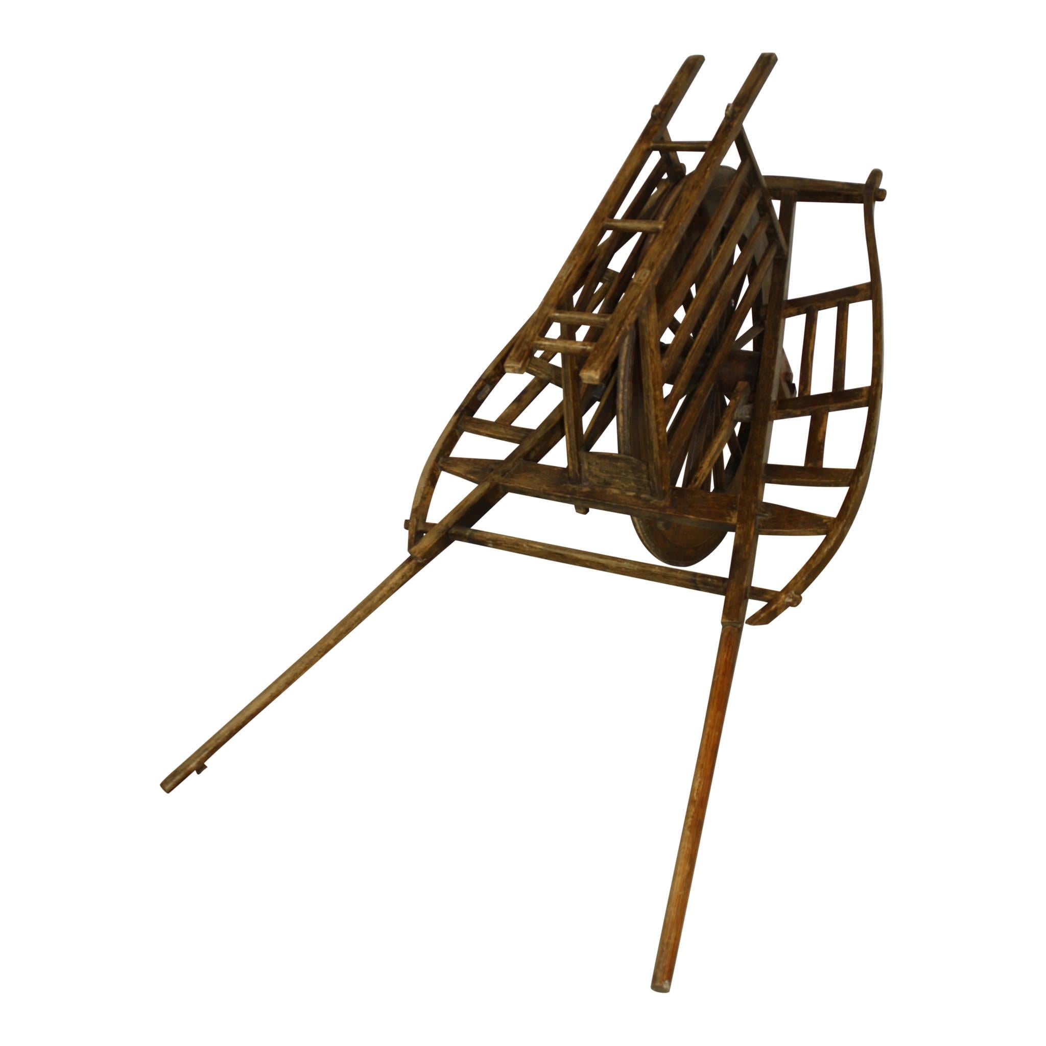 Early 20th Century Chinese Wheelbarrow, circa 1900 For Sale