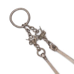 Chinese White Brass Opium Tool Set, c. 1900