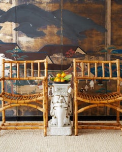 Chinese White Elephant Garden Stool or Drinks Table