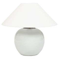 Chinese White Ginger Jar Lamp