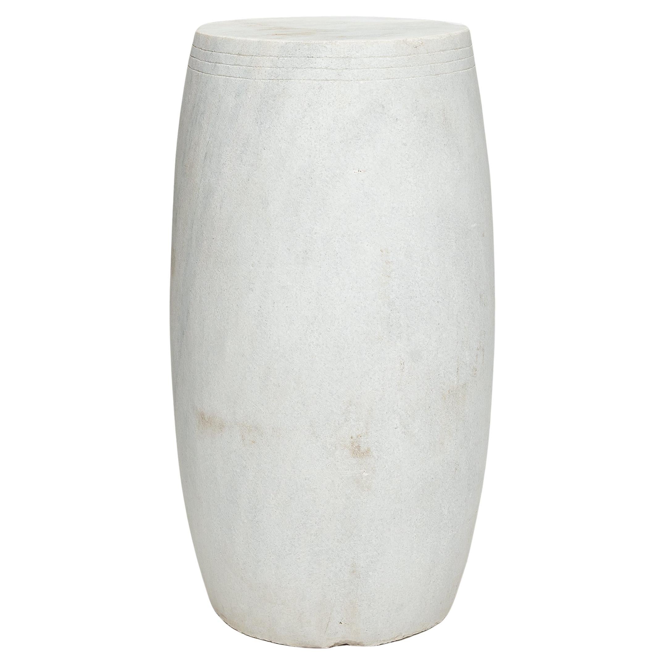Chinese White Marble Drum For Sale