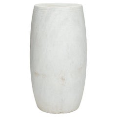 Chinese White Marble Drum