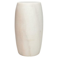Tambor chino de mármol blanco