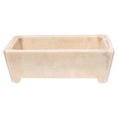Chinese White Marble Footed Basin