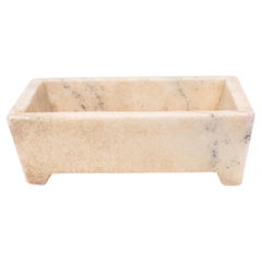 Chinese White Marble Footed Basin