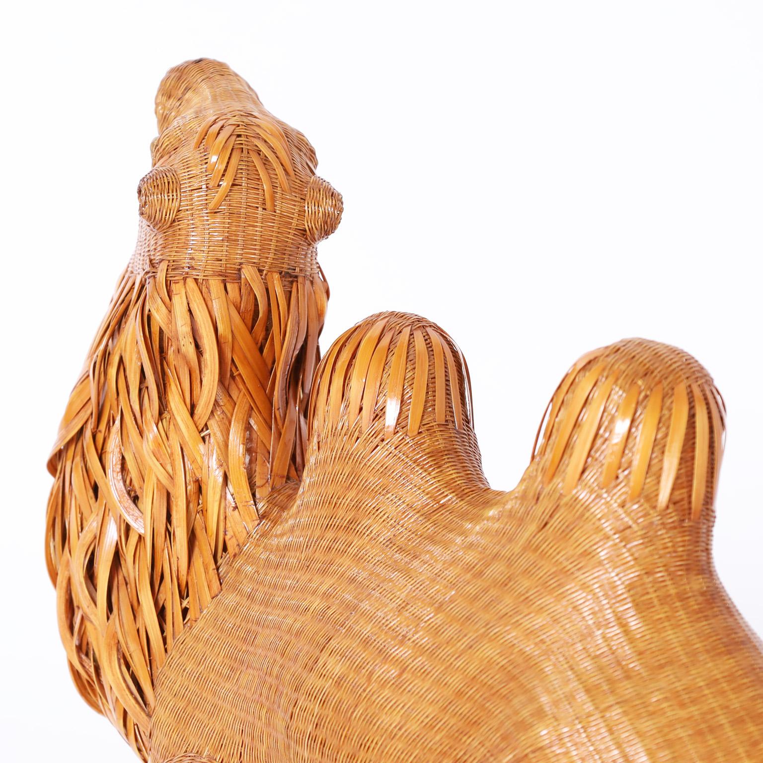 Chinese Export Chinese Wicker Camel For Sale