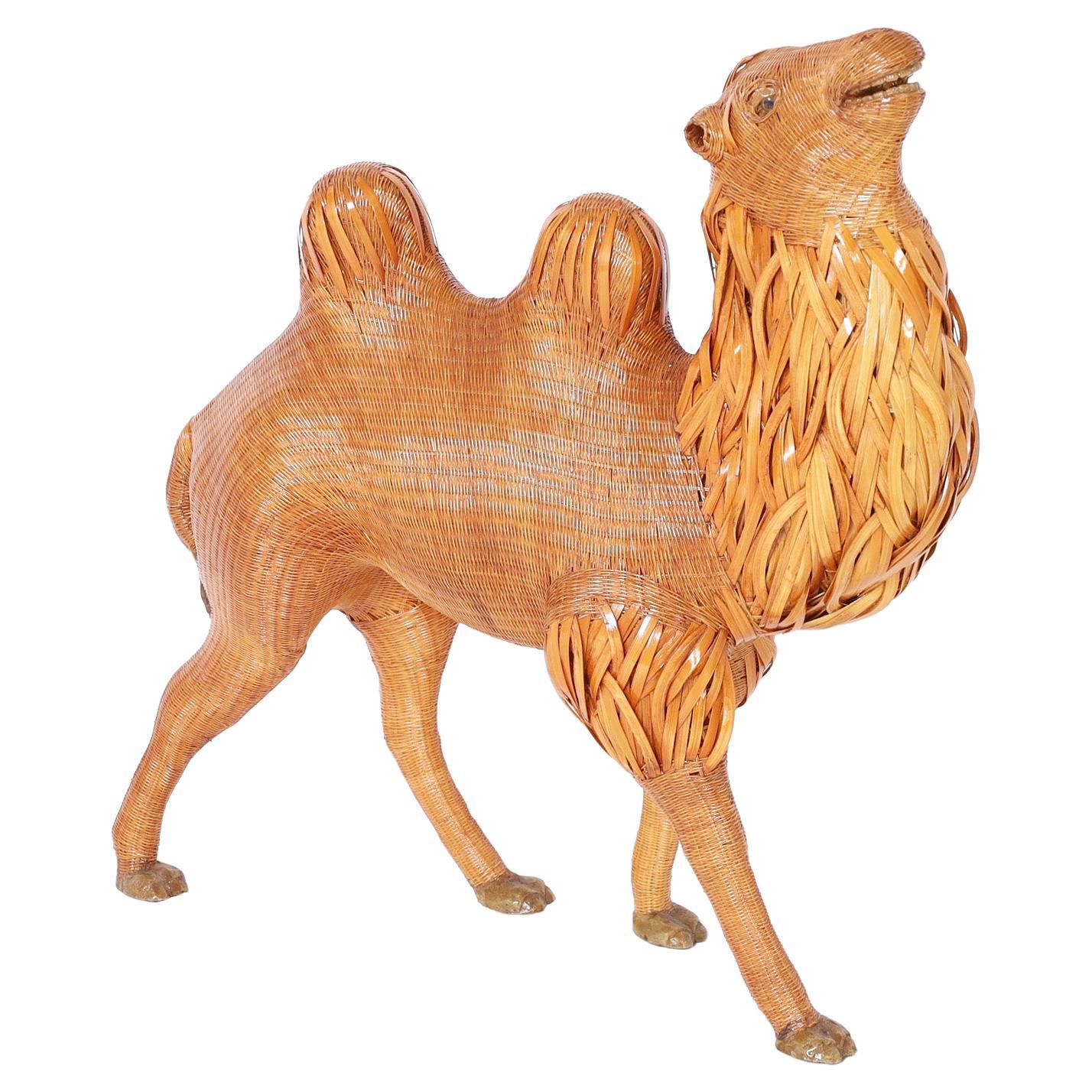 Chinese Wicker Camel For Sale
