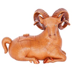 Chinese Wicker Ram Box