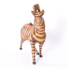 Chinese Wicker Zebra Box