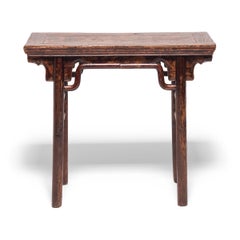 Chinese Wine Table with Humpback Stretchers, circa 1850
