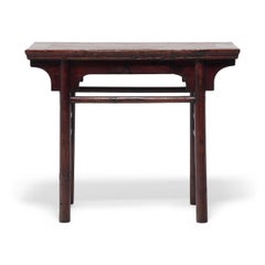 Chinese Wine Table with Straight Stretchers, c. 1900