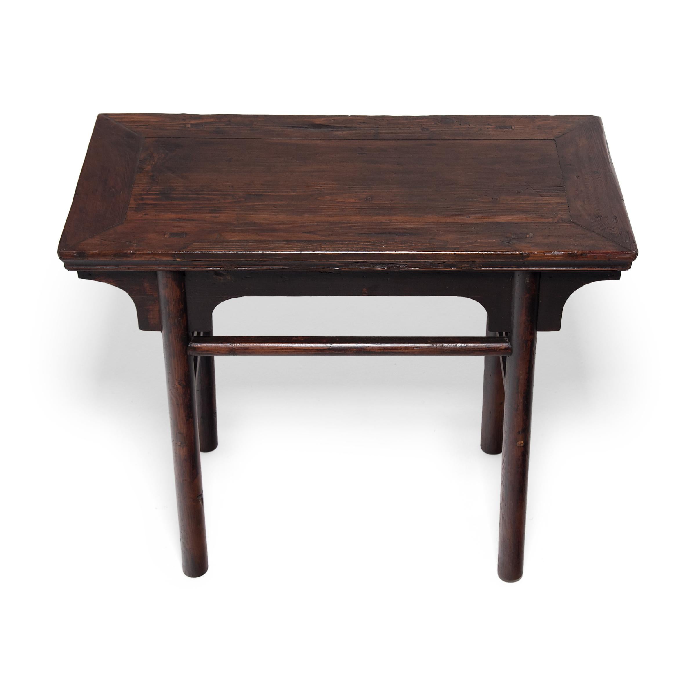 20th Century Chinese Wine Table with Straight Stretchers, c. 1900