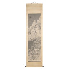Antique Chinese Winter Landscape Painting, c. 1900
