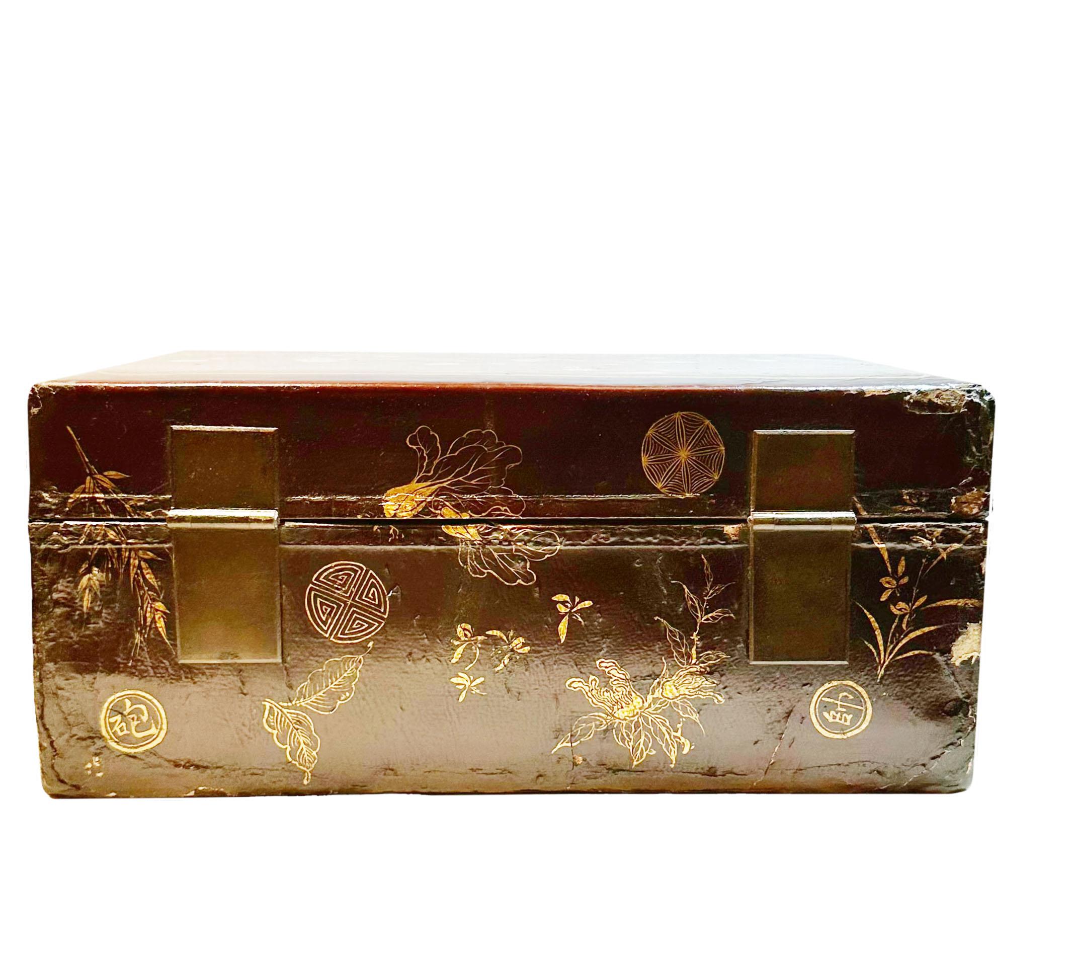Chinese Wood And Vellum Document Box For Sale 2