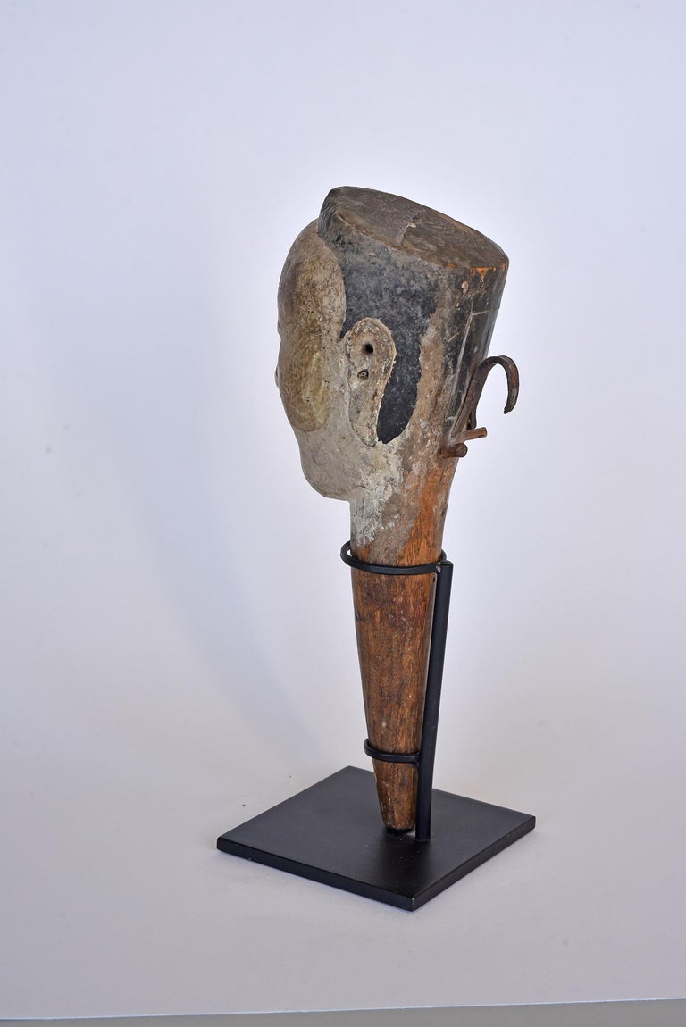 Tête De Marionnette En Bois Sculptée Main – Inde, Circa 1900-1940