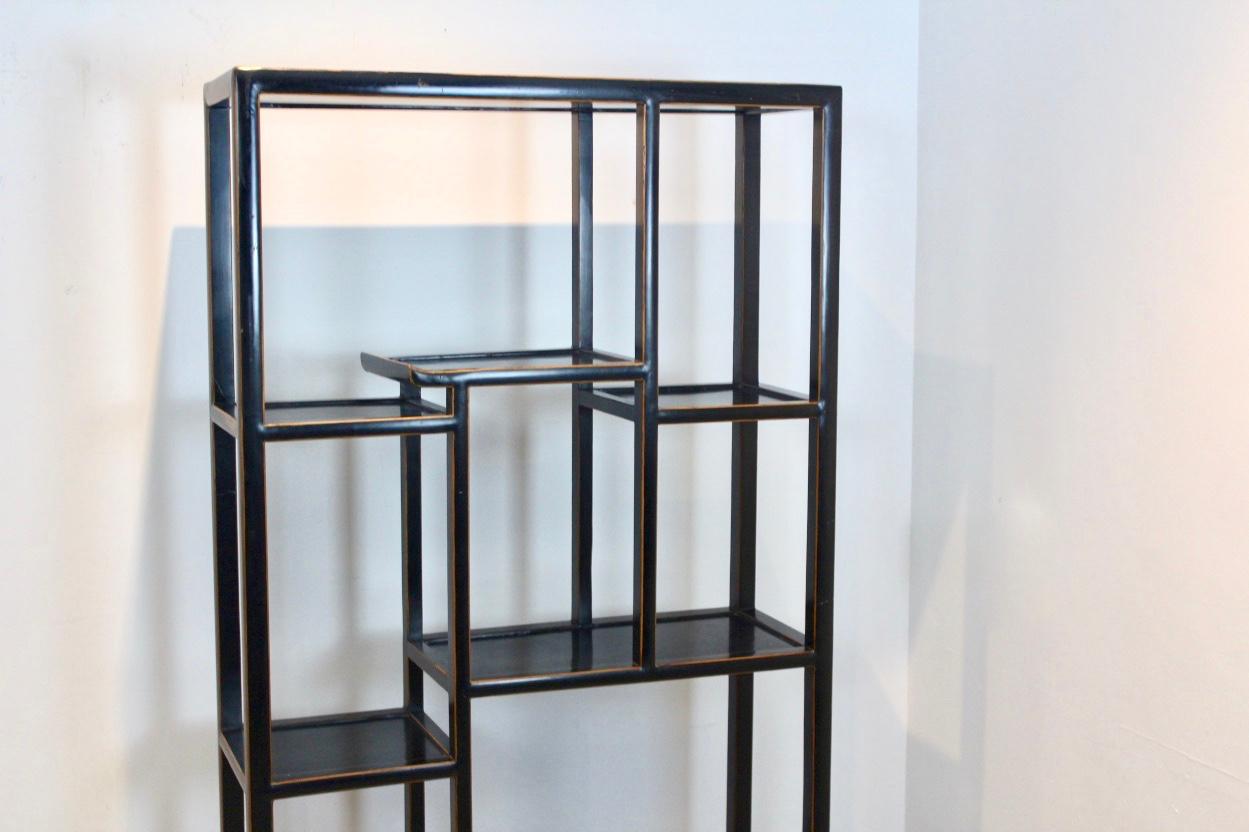 20th Century Chinese Wooden Free Standing Shelving Unit