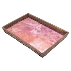 Chinese Wooden Mirror Tray