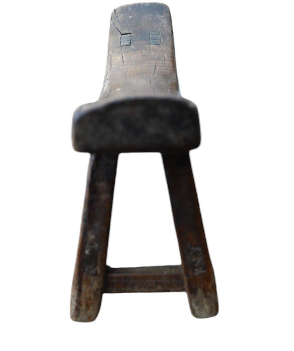 Chinese wooden Neck Rest, 19th Century In Good Condition For Sale In Bilzen, BE