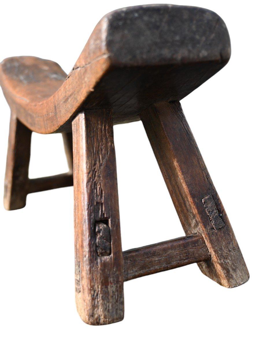 Chinese wooden Neck Rest, 19th Century For Sale 1