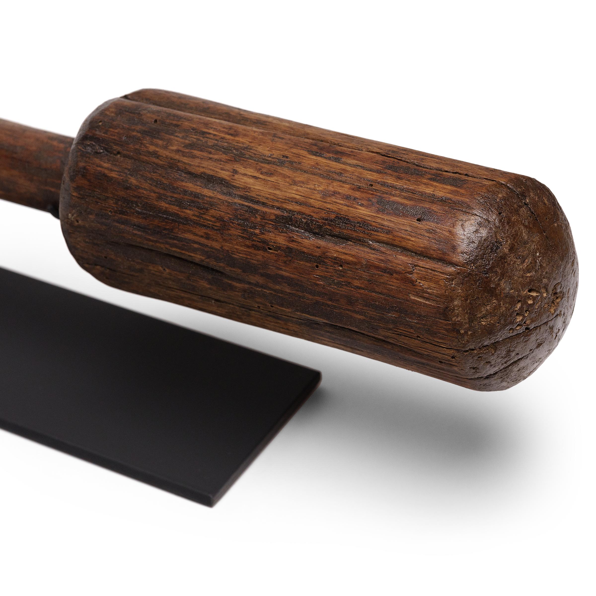 Chinese Wooden Rice Pestle, c. 1850 In Good Condition In Chicago, IL