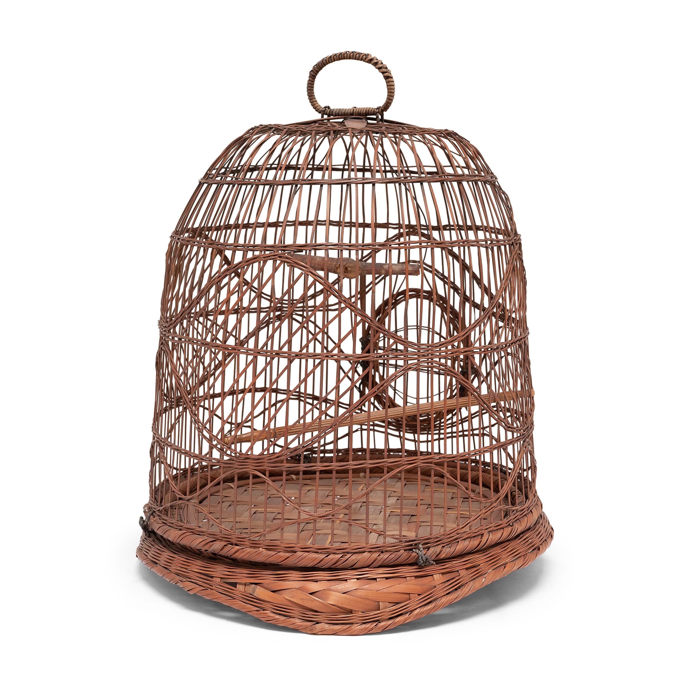 vintage bamboo bird cage