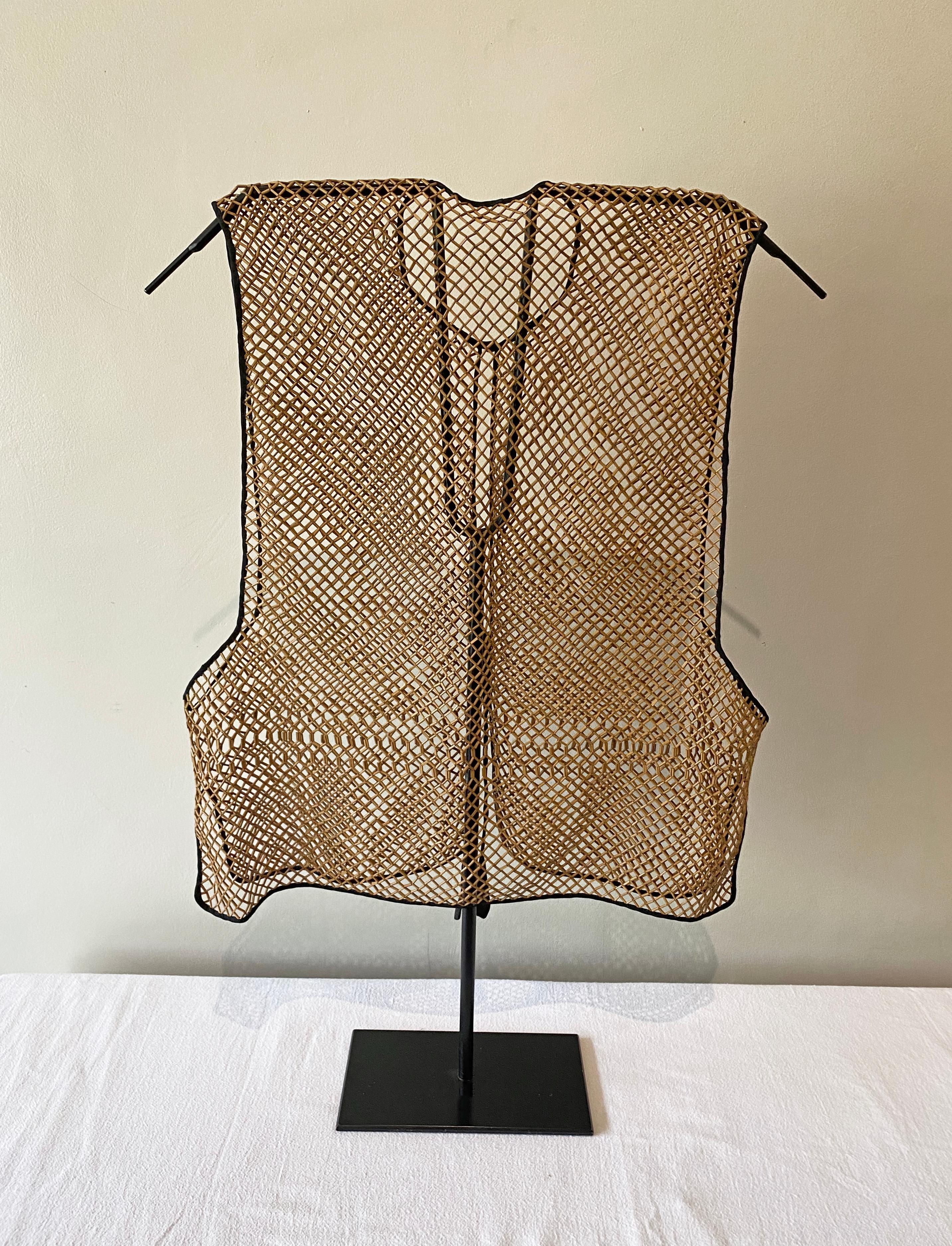 Chinese Woven Bamboo Jacket, Qing Dynasty 4