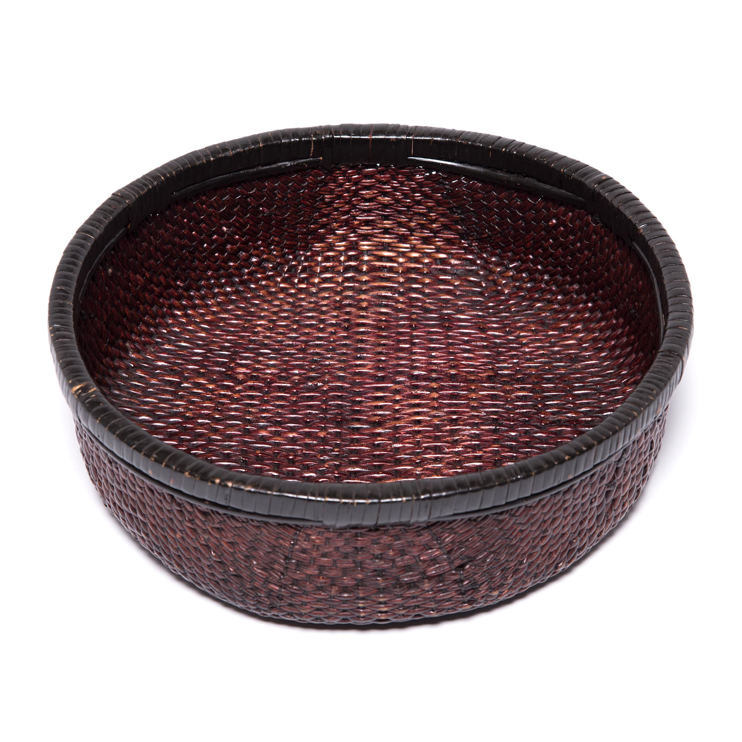 Chinese Woven Field Basket, c. 1900 In Good Condition In Chicago, IL