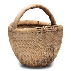 Chinese Woven Garden Basket, c. 1900