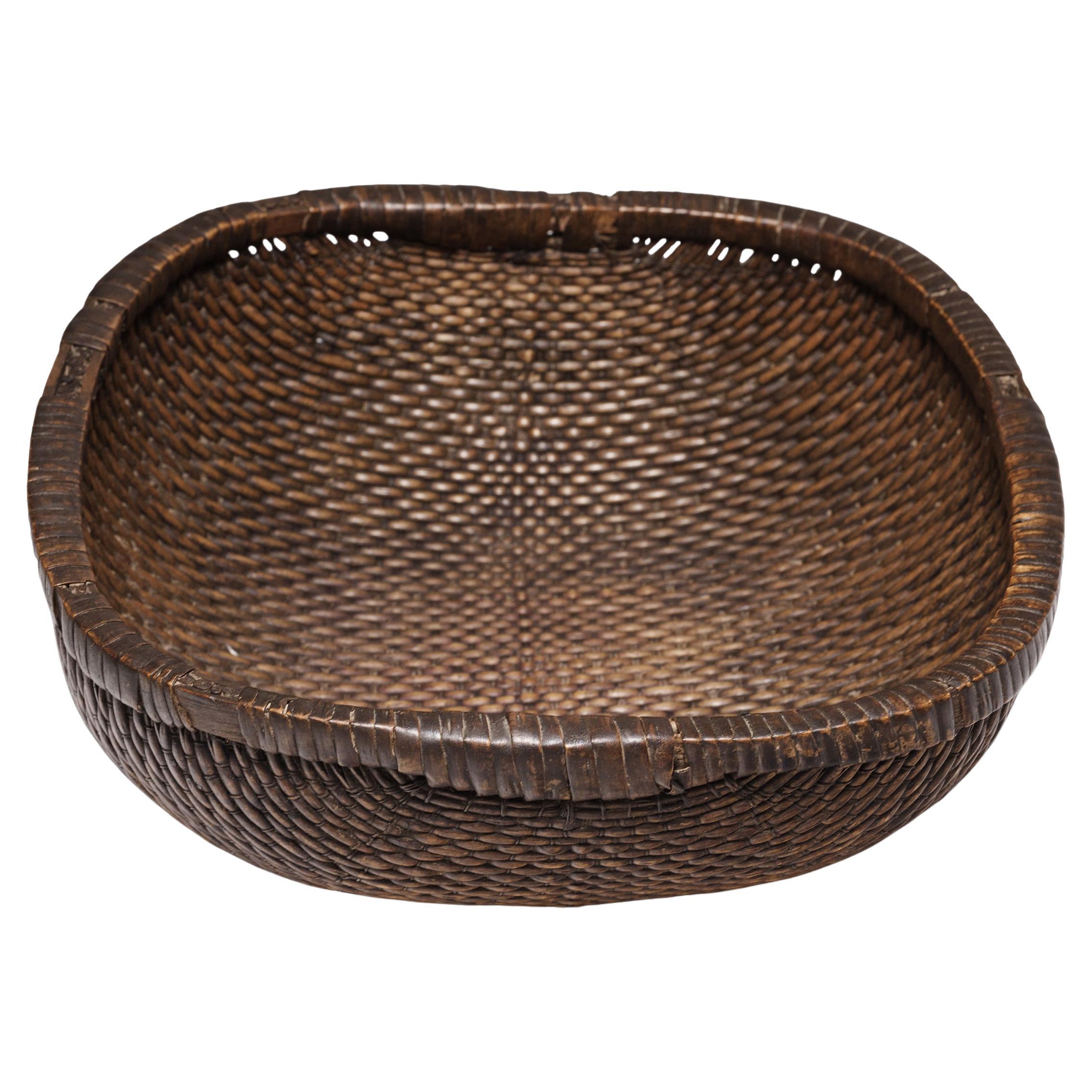 Chinese Woven Grain Basket