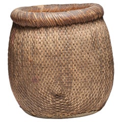 Cesta de medidas tejida en China, hacia 1800