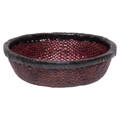 Antique Chinese Woven Offering Basket, c. 1900