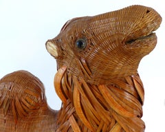 Chinese Woven Reed Sculpture of a Camel from the Shanghai Collection