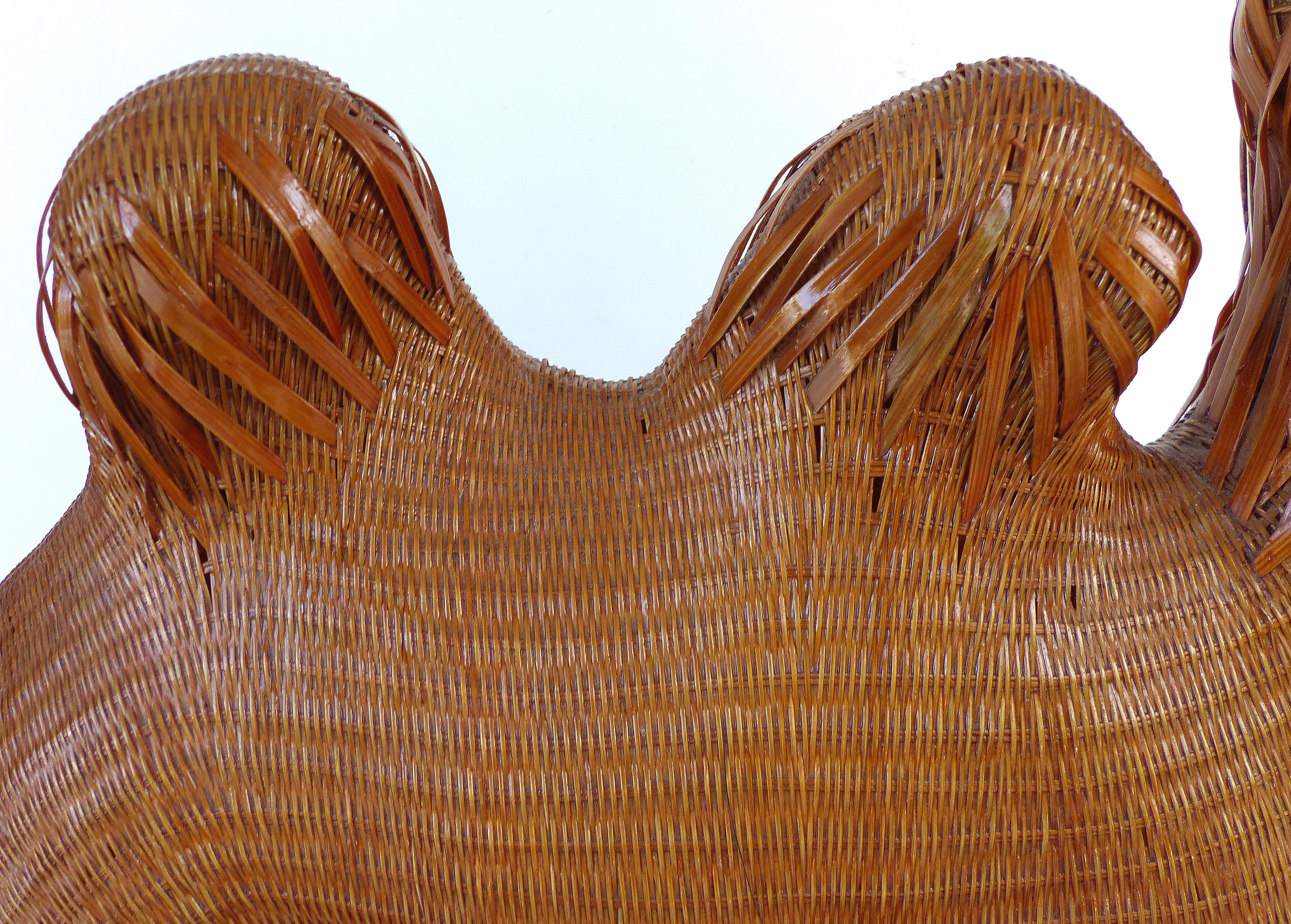 Chinese Woven Reed Sculpture of a Camel from the Shanghai Collection 1