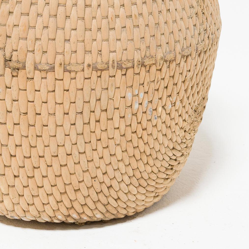 Rustic Chinese Woven River Basket, c. 1900
